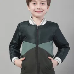 HOUSE OF VEDAS Boys Stand Collar Lightweight Sporty Jacket-image-20