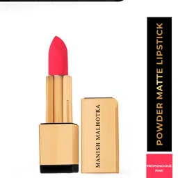 MyGlamm Manish Malhotra Powder Matte Lipstick with Maracuja Oil 4g - Promiscuous Pink-52