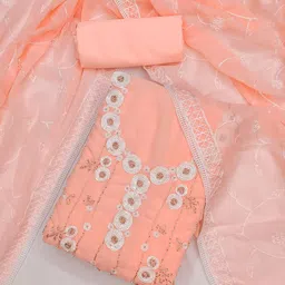 LeeliPeeri Designer Embroidered Unstitched Dress Material-image-70