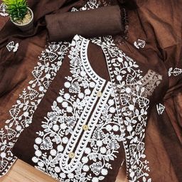KALINI Embroidered Unstitched Dress Material-image-77
