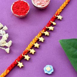 Aapno Rajasthan Men Star Charm Beaded Rakhi-picture-0