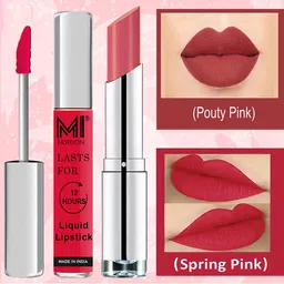 MI FASHION Set of The Perfect Combo Liquid Lipstick 3.5 ml & Creamy Matte Lipstick 3.5 g-18