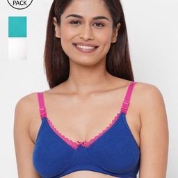 Inner Sense Pack Of 3 Organic Antimicrobial Laced Soft Nursing Maternity Bra-50