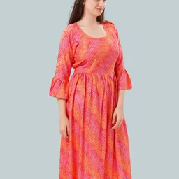 Be You Striped Bell Sleeves Maternity Kurta-image-6