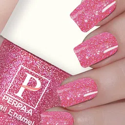 PERPAA Set Of 4 Glitter Light Reflective UV Gel Sparkly Nail Polish - 5ml Each-13