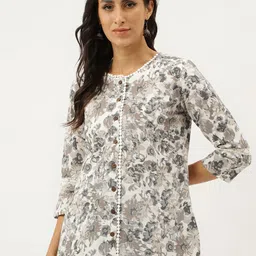 Neemiya Floral Printed A-Line Kurti-picture-34