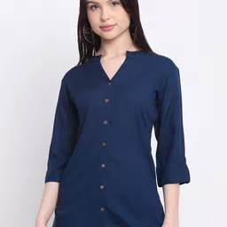 DORIYA Women Mandarin Collar Kurti-picture-23