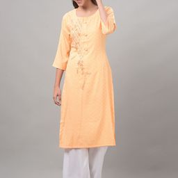 Dollar Missy Ethnic Motifs Woven DesignThread Work Detail Kurta-image-9