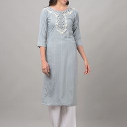 Dollar Missy Striped Thread Work Straight Kurta-image-19