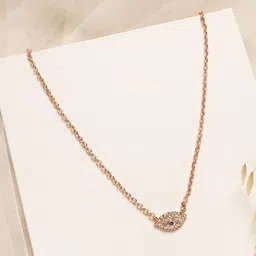 JOKER & WITCH Women Rose Gold-Toned I See You Evil Eye Necklace-8