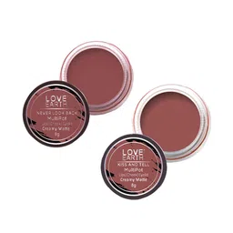 LOVE EARTH Set of 2 Creamy Matte Lip & Cheek Tint 8 g Each - Never Look Back & Kiss and Tell-23