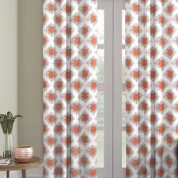 Myntra Elegant Homes White Set of 2 Ethnic Motifs Room Darkening Door Curtain-image-91