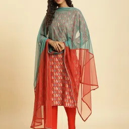 W Colourblocked Dupatta with Gotta Patti-picture-35