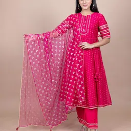 KASYA Geometric Embroidered Gotta Patti Dupatta-31