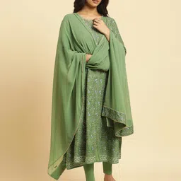 W Solid Dupatta With Gotta Patti-picture-18