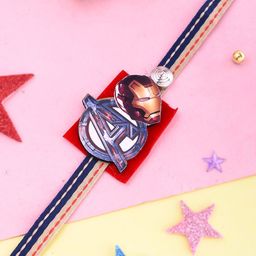 Aapno Rajasthan Avengers Rakhis With Roli Chawal & Greetings Card-57
