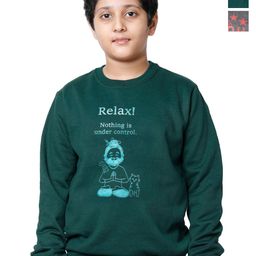 IndiWeaves Boys Pack Of 2 Typography Printed Fleece Pullover Sweatshirt-image-39