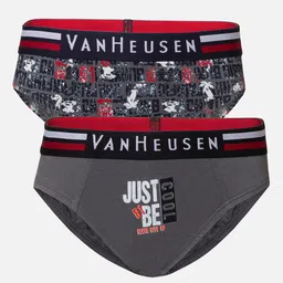 Van Heusen Boys Pack Of 2 Printed Pure Cotton Anti Bacterial Basic Briefs IKIBBR2AP621003-33