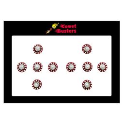 Comet Busters Set Of 10 Maroon Bindis-11