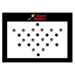 Comet Busters Pink & Purple Stone Studded Bindis - 24 Pcs-34