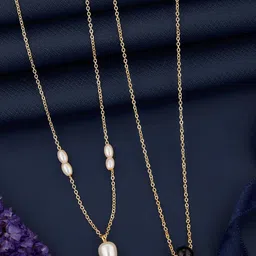 DressBerry Set Of 2 Brass Gold-Plated Antique Chains-image-70