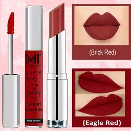 MI FASHION Set of Lip Bliss Liquid Lipstick 3.5ml - 07 & Creamy Matte Lipstick 3.5g - 20-image-72