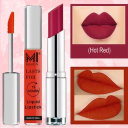 MI FASHION Set of Lips on Fleek Liquid Lipstick 3.5 ml & Creamy Matte Lipstick 3.5 g-image-36