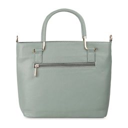 Mochi Green PU Structured Handheld Bag with Quilted image 4