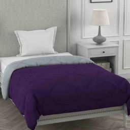 jaipur fabric Purple Cotton 250 AC Room Single Bed Comforter-picture-47