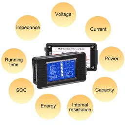 PZEM-015 Digital Battery Tester Ammeter Voltmeter Energy Meter (Without Shunt) image 4