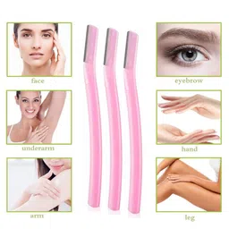 CareDone Set Of 2 Pain Free & Safe Face Razor For Eyebrows & Upper Lips - 3 Units Each image 5