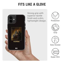 DailyObjects Black & Brown Printed Coping iPhone 12 Mini Phone Case image 5