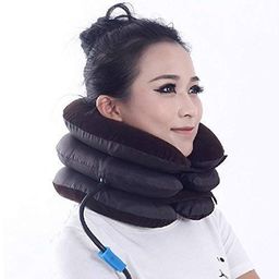 boosty Boosty® Portable Neck Pillow Three Layers Tractor Massager Exerciser for Cervical Spine Neck Back Shoulder Pain (Multicolor) image 4