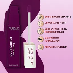 FORFOR Set of 4 Powerstay Non-Transfer Waterproof Liquid Matte Lipstick - 5ml Each image 5