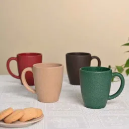 eha Multi-Dark Classic Coffee Mug 300 ml (4 Pc)Rice Husk Biocomposite-picture-49