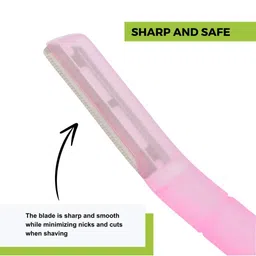 CareDone Set Of 2 Pain Free & Safe Face Razor For Eyebrows & Upper Lips - 3 Units Each image 2