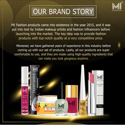 MI FASHION Set of 2 Smudge Free Matte Finish Moisturizing Liquid Lipstick - Red & Brown image 3