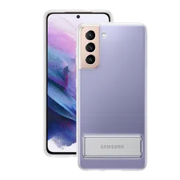SAMSUNG TPU & Polycarbonate Back Cover for SAMSUNG Galaxy S21 (Adjustable Free Stop Hinge, Transparent)-image-61