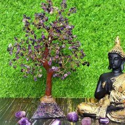 muren Purple Quartz Stone Fortune Crystal Tree Showpiece-picture-15