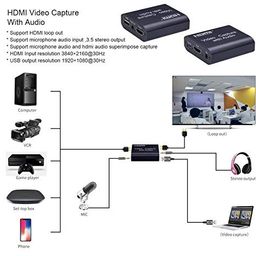 the legacy thelegacyindia.in Audio Video Capture Cards with Loop, Live Streaming Video Game Grabber Recording Device with HDMI Loop-Out for Full HD 1080P 60FPS Acquisition and Live Broadcasting image 3