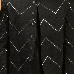 VASTRAMAY Men Regular Mirror Work Kurta with Pyjamas & With Dupatta image 5