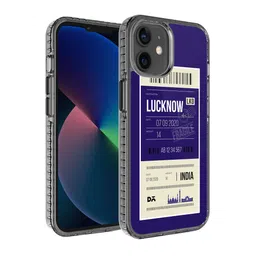 DailyObjects Blue & White Lucknow City Tag Printed iPhone 12 Mini Back Case-16