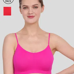 Amour Secret Fuchsia & Red Pack Of 2 Non Padded Seamless Air Bra-image-41