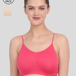 Amour Secret Women Pink & Beige Non Padded Bra Pack Of 2-picture-7