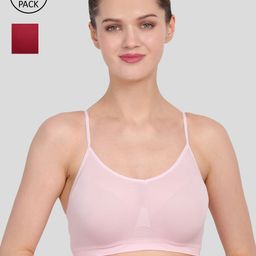 Amour Secret Pack Of 2 Pink & Maroon Bra S4016_Bpnk_Mrn-Baby Pink-Maroon-image-50