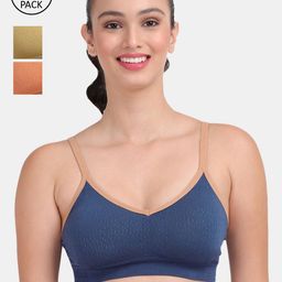 Amour Secret Women Nude And Blue Pack of 3  Bra-image-20