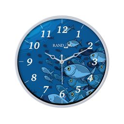 RANDOM White & Blue Printed Contemporary Wall Clock-picture-17