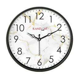 RANDOM Black & White Printed Contemporary Wall Clock-87