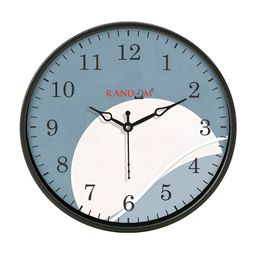 RANDOM Black & Blue Printed Contemporary Wall Clock-79