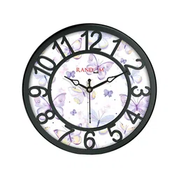 RANDOM Black & White Printed Contemporary Wall Clock-95